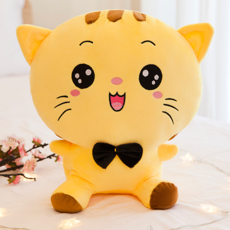 Yellow laughed big face cat