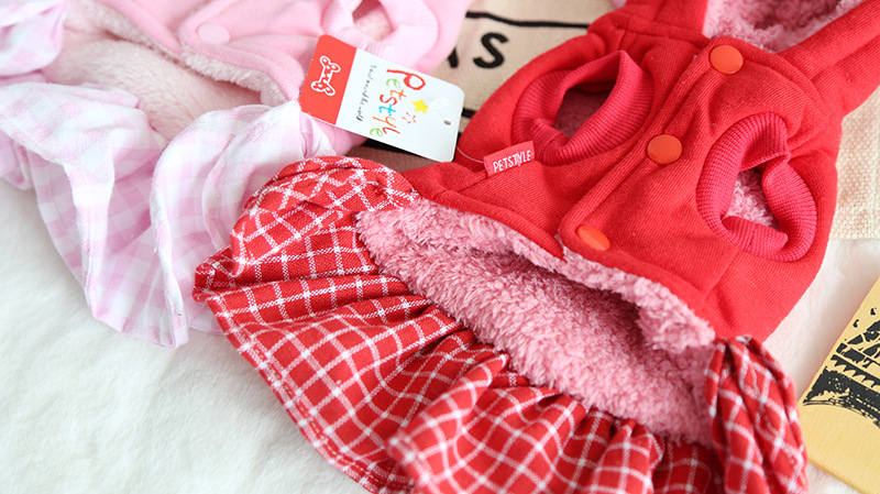 格子兔蝴蝶结绒衣