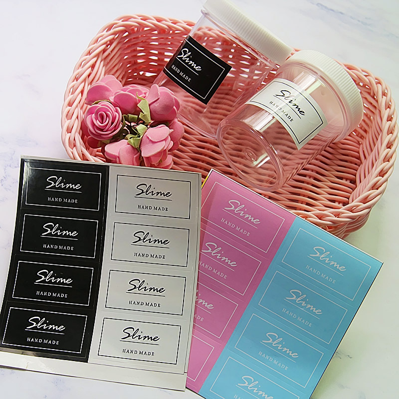 Double color Slim label Sticker Self adhesive DIY Hand made INS style Box decorate 8