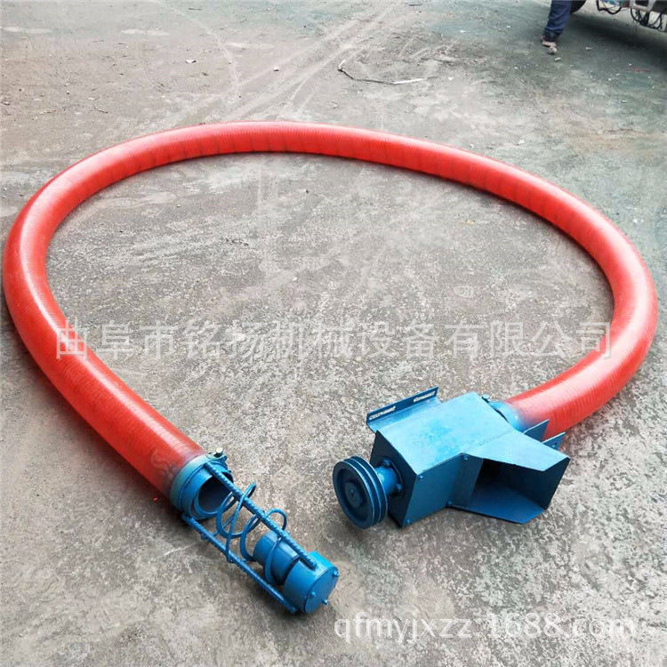 超强耐磨加厚牛筋管饲料软管式上料吸粮机车挂式便携式多功能吸粮机