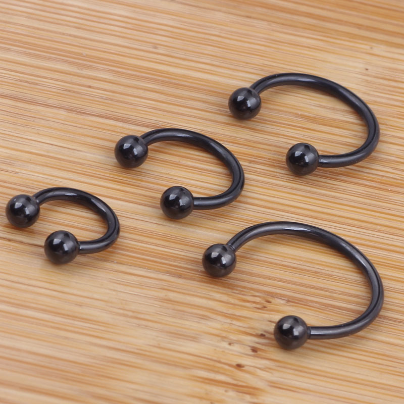 European American Fashion Titanium Steel Nose Ring Stainless Steel Fake Nose Ring C Type Nose Nail Piercing Jewelry detail image 9