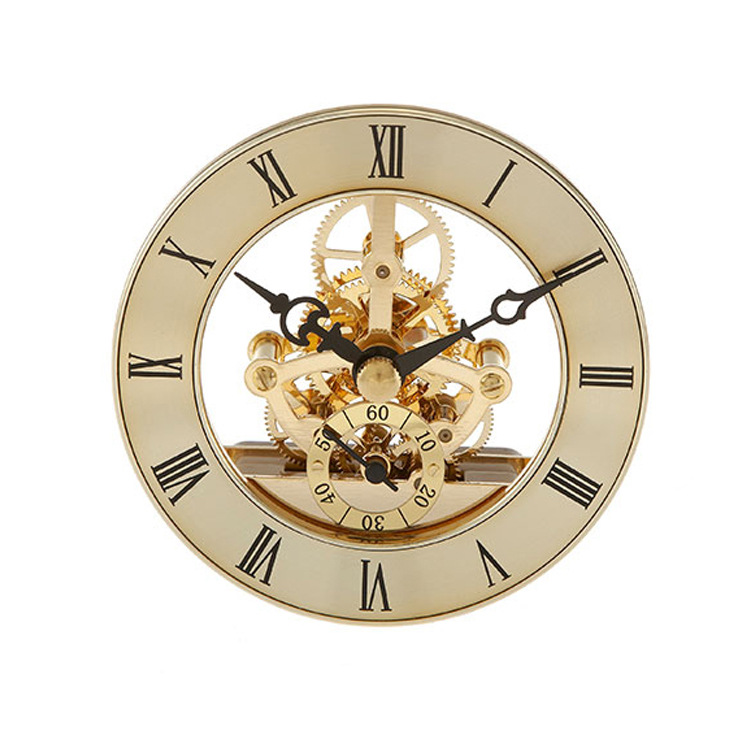Fábrica de suministro de alta calidad retrógrado engranaje transparente hueco cuarzo reloj transparente movimiento accesorios de reloj