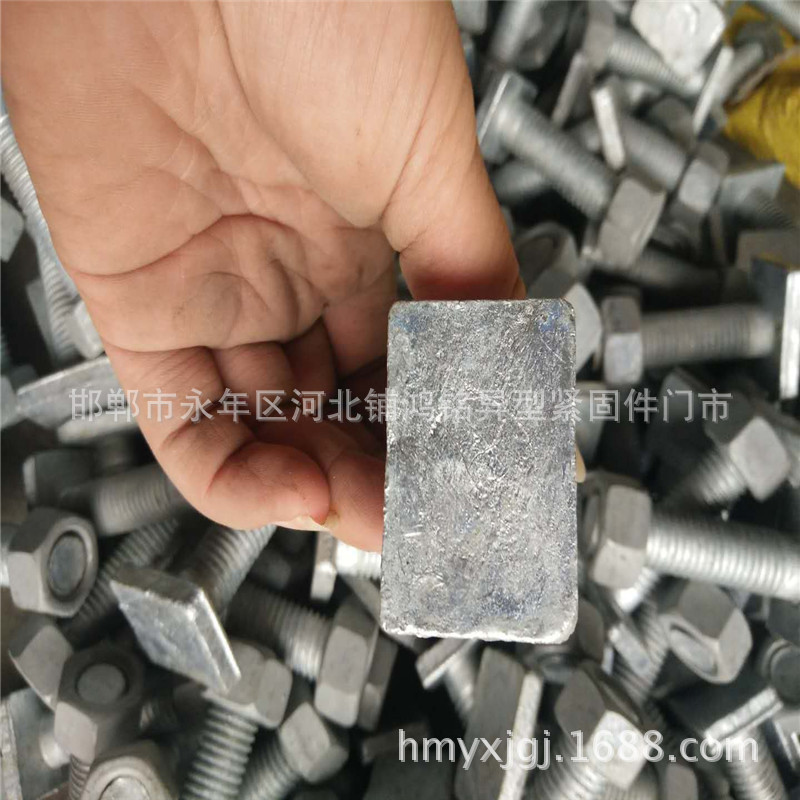 供应四方头滑动螺栓 18*45   18*70 热镀锌标识牌用方头螺丝