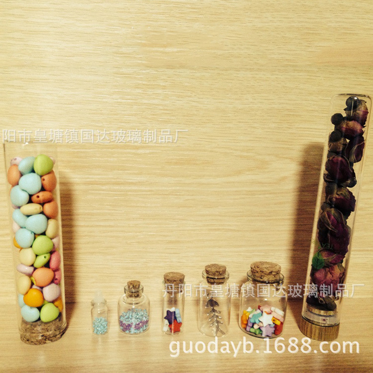 厂家供应 塑料滴管 木塞试管瓶 花茶瓶 玻璃组培瓶 植物培养瓶