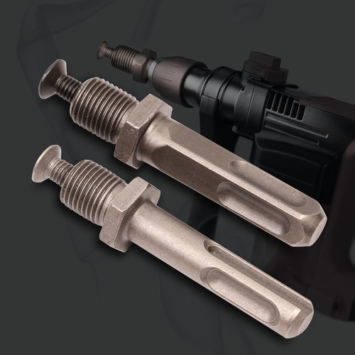 Electric hammer to hand drill conversion head drill chuck connecting rod round handle square handle connecting rod electric hammer connecting rod