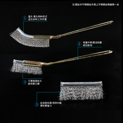 Factory direct supply mini wire brush rust removal gap cleaning stainless steel wire copper wire detachable combination cleaning knife brush
