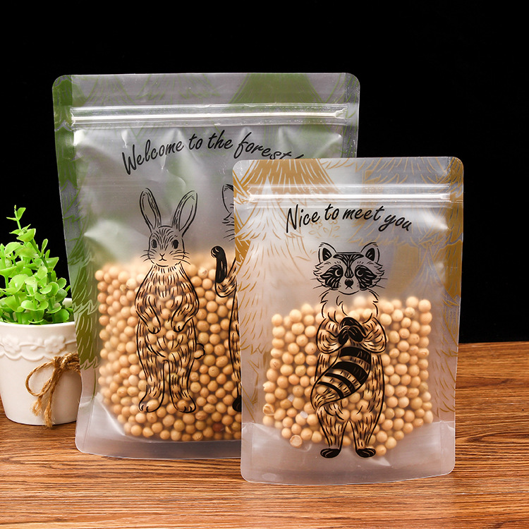 厂家供应各种花茶包装袋 新款食品密封拉链袋pe自立袋