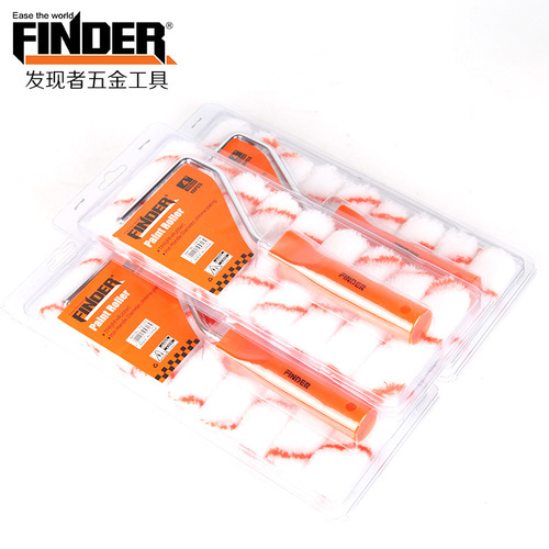 4 inch roller brush set decoration tool roller brush manufacturer wholesale polyester paint roller brush set paint brush