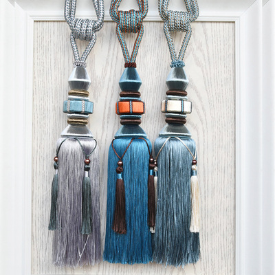 拉布拉卡LABLAKA欧式高档窗帘挂球流苏穗子全手工包丝编织辅料球