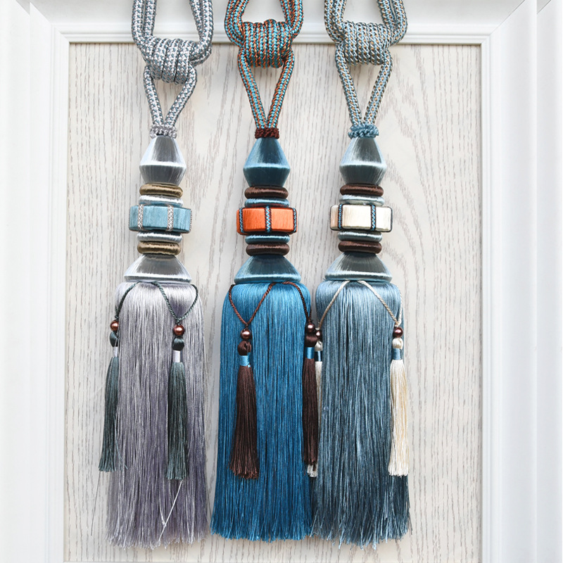 拉布拉卡LABLAKA欧式高档窗帘挂球流苏穗子全手工包丝编织辅料球