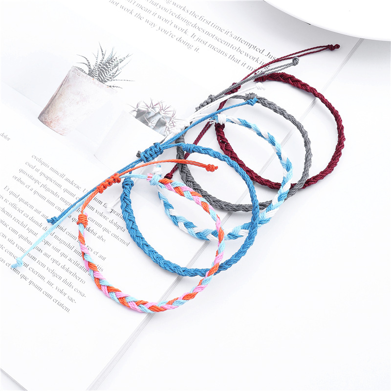 Ethnic Style Waves rope Knitting Womenu0027S Bracelets