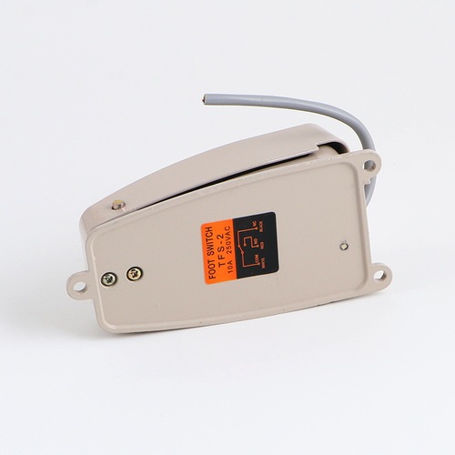 Aluminum shell foot switch FS-2/TFS-2 foot switch silver dot core with cable 10 cm can be extended