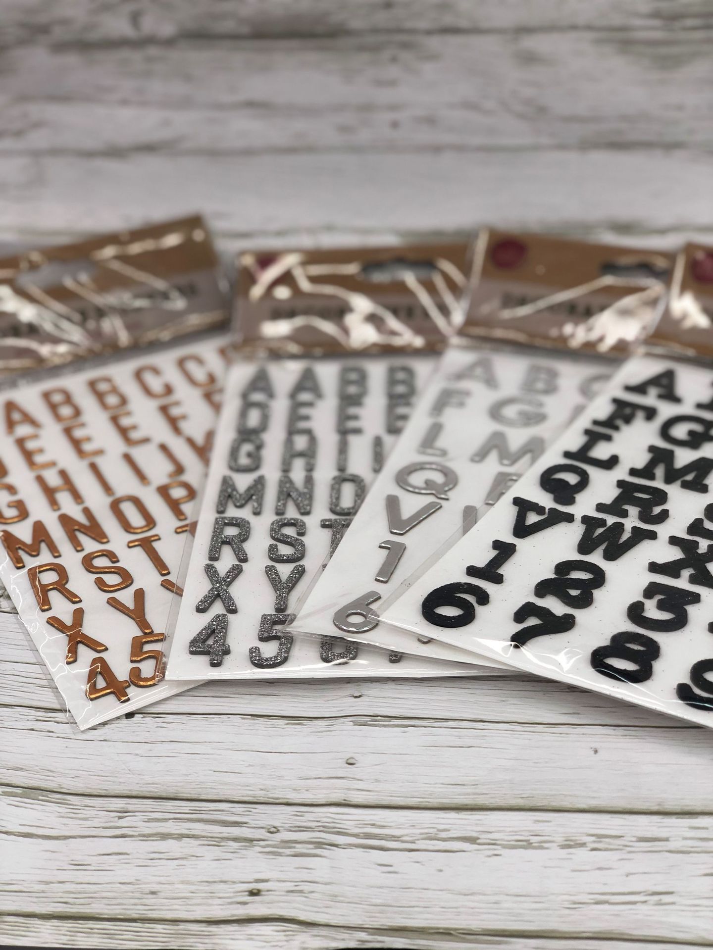 烫金烫银款贴纸diy相册手账贴纸批发4款可选字母数字装饰贴纸 价格 厂家 哪里买 我有货 B 5yoho Cn