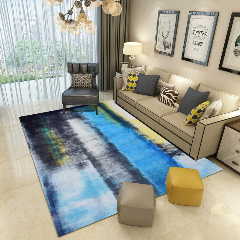 Modern rectangular carpet for living room