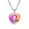 Children's cartoon accessory, pendant, necklace heart shaped, suitable for import, Birthday gift