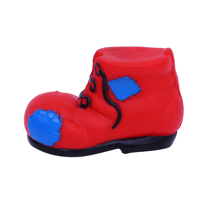 Vinilo mascota zapatos de juguete de sonido resistente a la mordedura molar alivio de perro tapado juguete suministro directo de la fábrica suministros de mascotas image 4