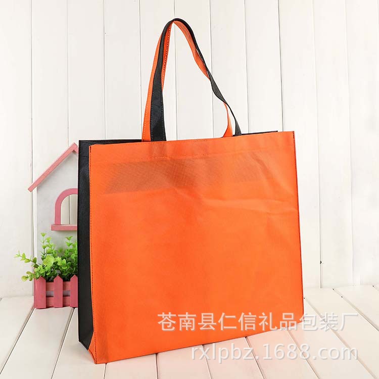 无纺布手提袋定做LOGO覆膜立体环保购物袋订做广告宣传袋子定制