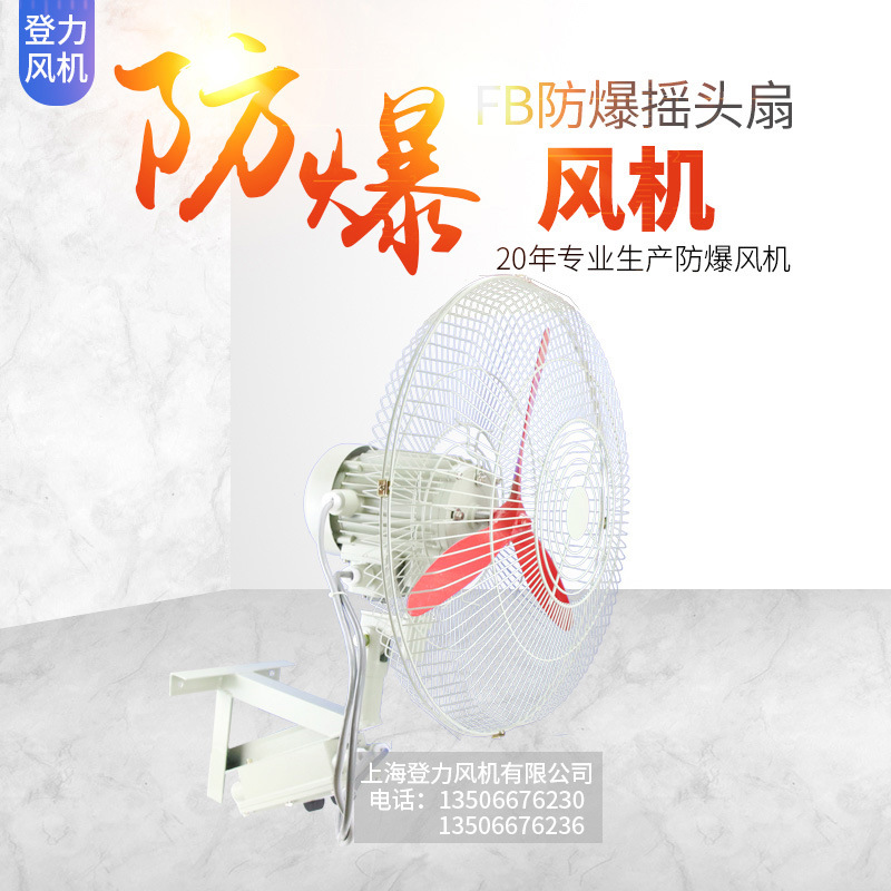 厂家直销FB-750防爆电风扇 壁挂式牛角扇 落地摇头扇 带防爆开关