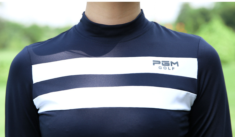 Bộ quần áo golf nữ PGM dài tay mặc trong mùa thu đông — Áo màu xanh hải quân màu trắng YF160, Áo đỏ trắng YF160, YF144 phiên bản dày màu trắng, Áo đỏ trắng YF160 [loại mỏng] chi tiết 14