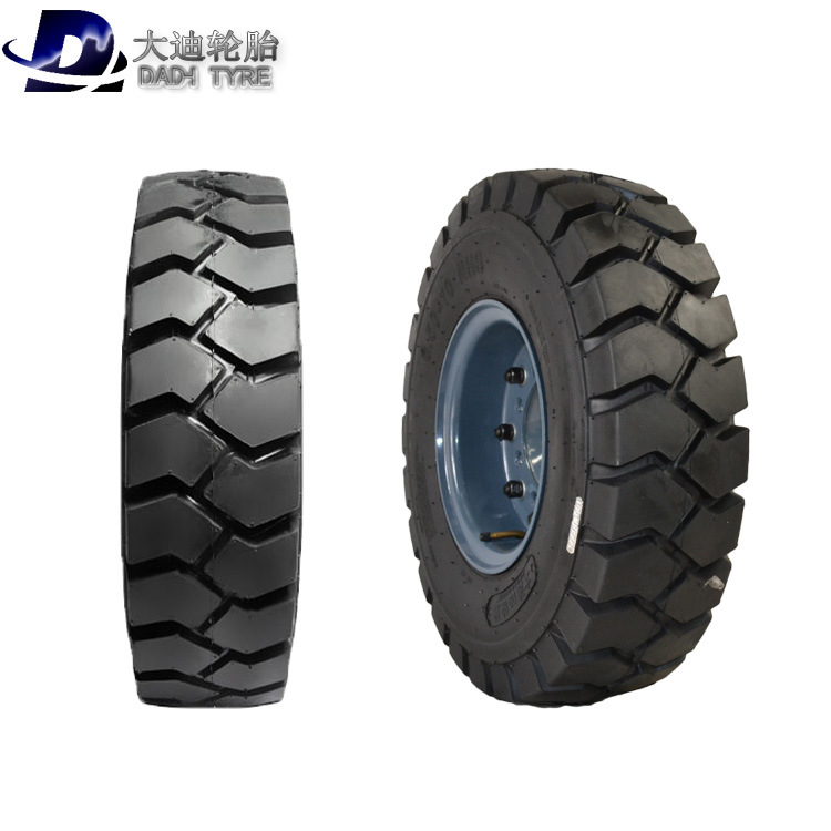 大迪叉车轮胎650-10/6.50-10NHS 3吨叉车后轮充气胎实心轮胎低价