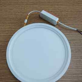 LED 明装面板灯  暗装 圆形 方形 面板灯 免开孔 6W 12W 18W 24W