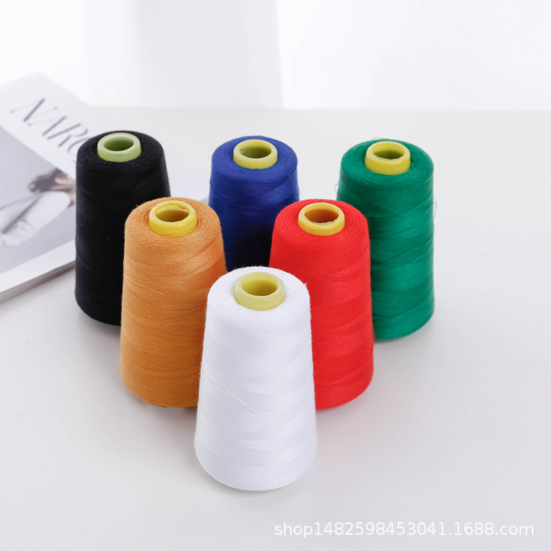 厂家直销家贝牌402 3000码涤纶缝纫机线宝塔线细线高速平车线|ms