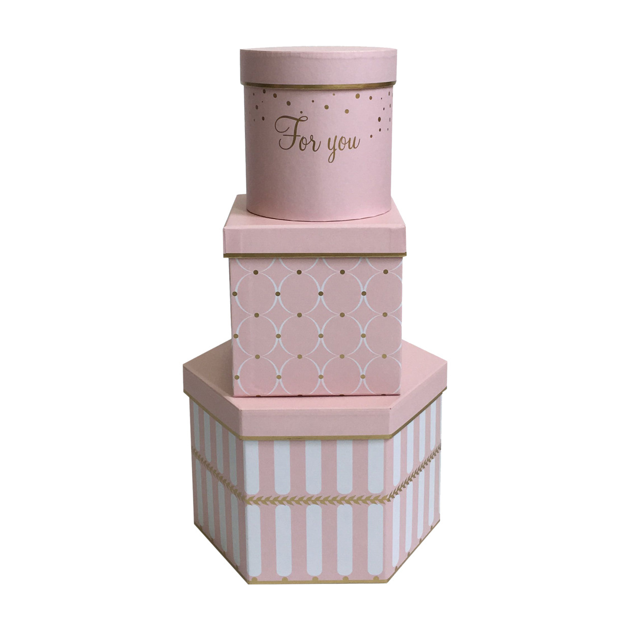 现货 多形状套组圆形高筒抱抱桶 圆桶鲜花礼盒三件套 花束圆柱花