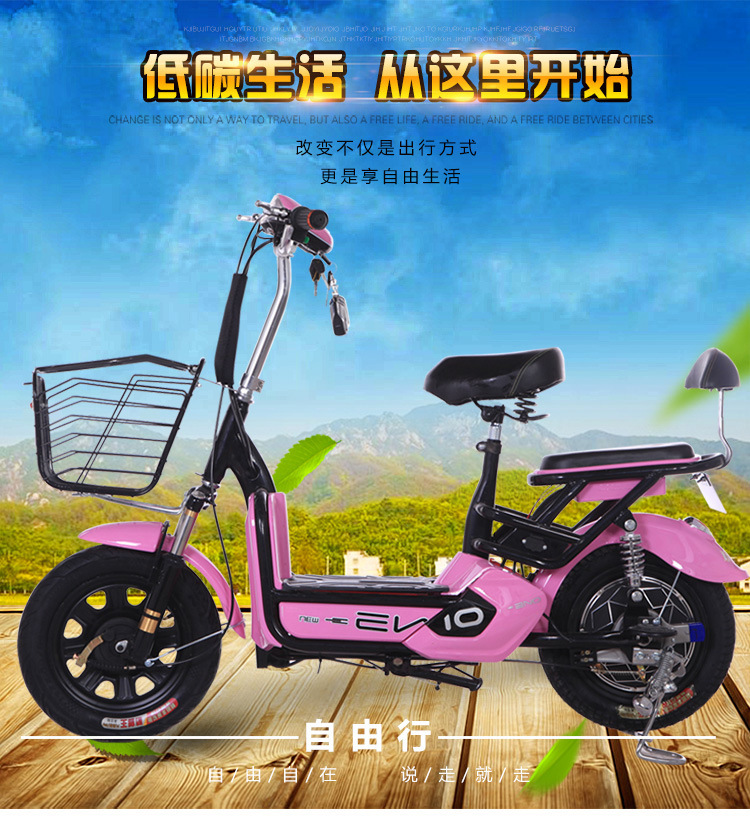 Electric vehicle adult a storage battery car Scooter Scooter small-scale Bicycle fashion Bicycle lady Two 48V