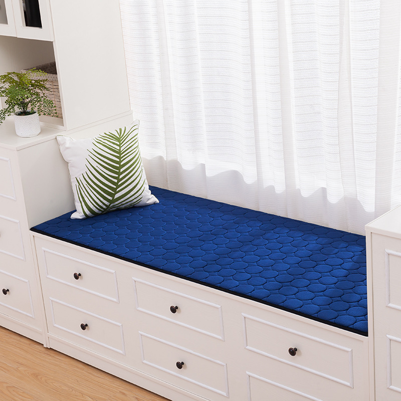 简约现代法莱绒飘窗垫窗台垫榻榻米坐垫四季通用海绵阳台垫|ms