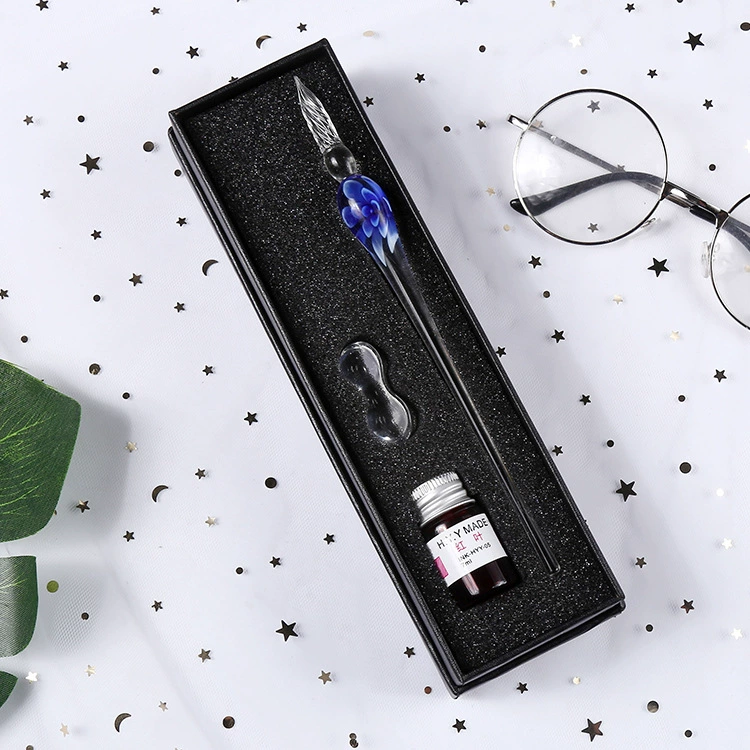 Glass gift-boxed pen, set for students