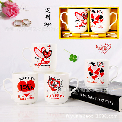 originality lovers Ceramic cup Cartoon mug Bank Building Materials Advertising gifts gift wholesale logo customized