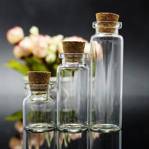 Constellation small wishing bottle wholesale creative small gift drift bottle mini wish bottle small glass bottle wood