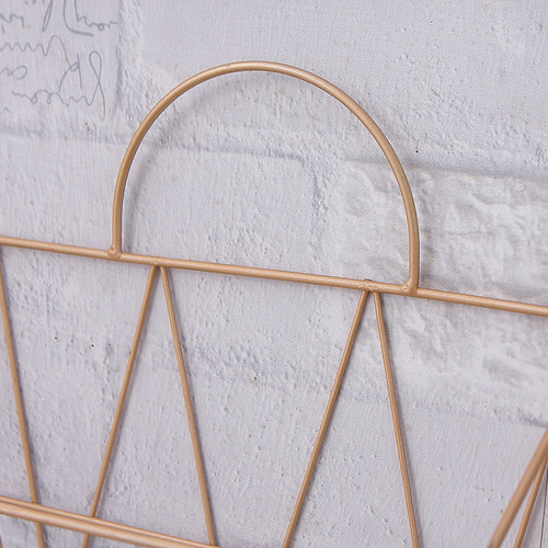 Iron simple bookshelf hanging wall storage rack children's picture book wall hanging book newspaper magazine rack bathroom toilet balcony