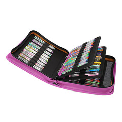 新款可拆卸140支素描圓珠筆筆袋多功能210支彩鉛繪畫收納包