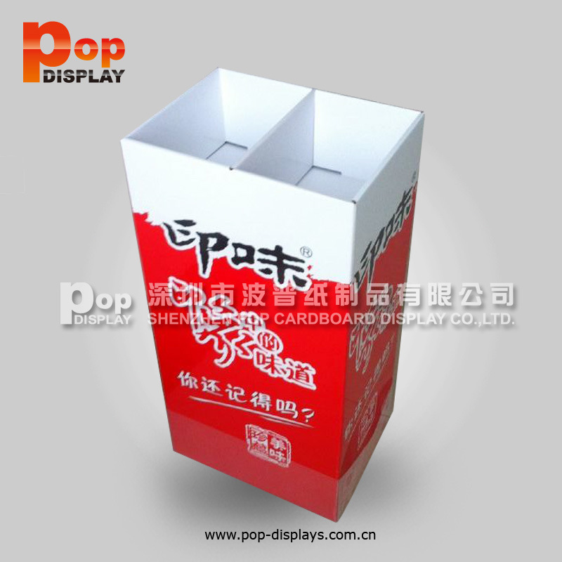 厂家定制 商品促销纸质堆头 卖场货架堆头  零食纸堆头 沙井展架