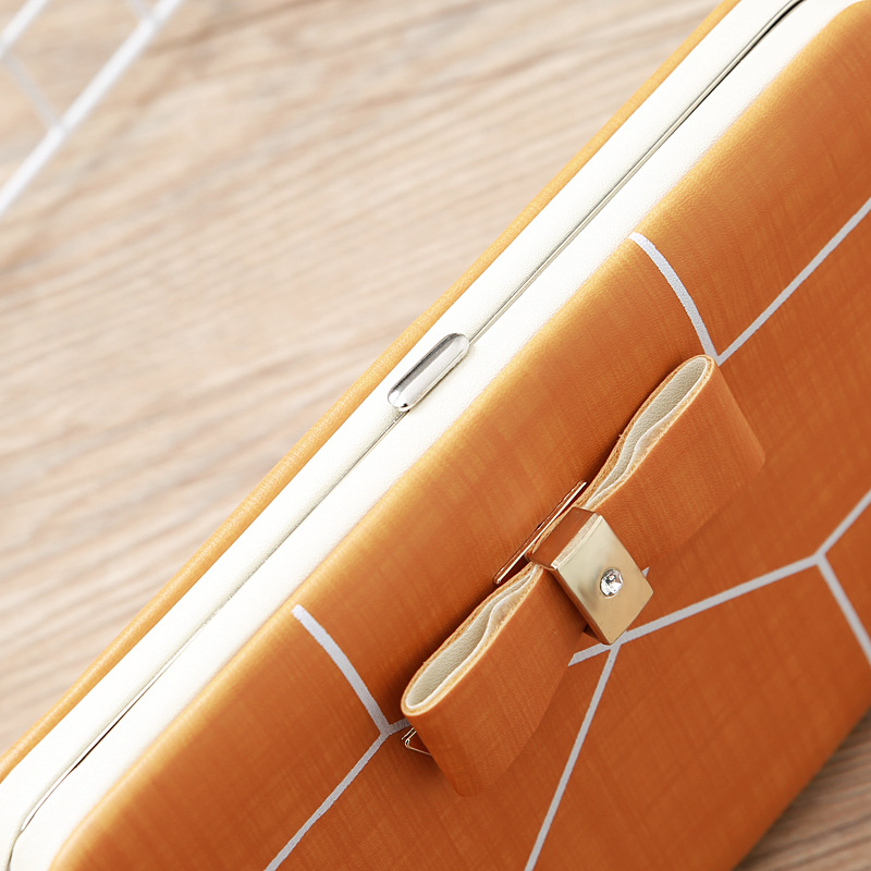 Korean Stripe Printing Bow Wallet display picture 15