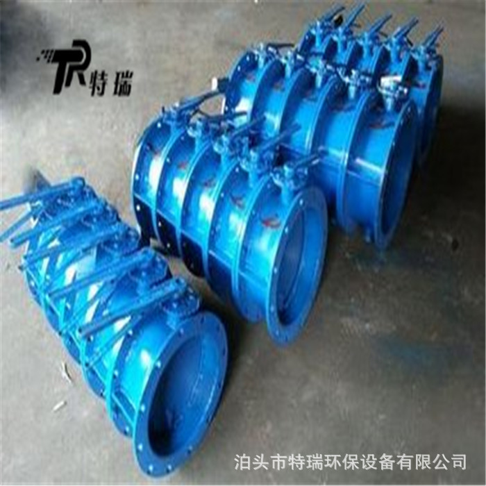 手动通风蝶阀烟道管道蝶阀手动涡轮调风阀冷风阀500型耐磨风门