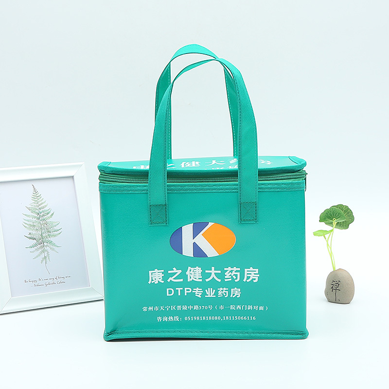 批发无纺布覆膜保温袋蛋糕月饼便当午餐冷热冰包袋铝箔外卖外带