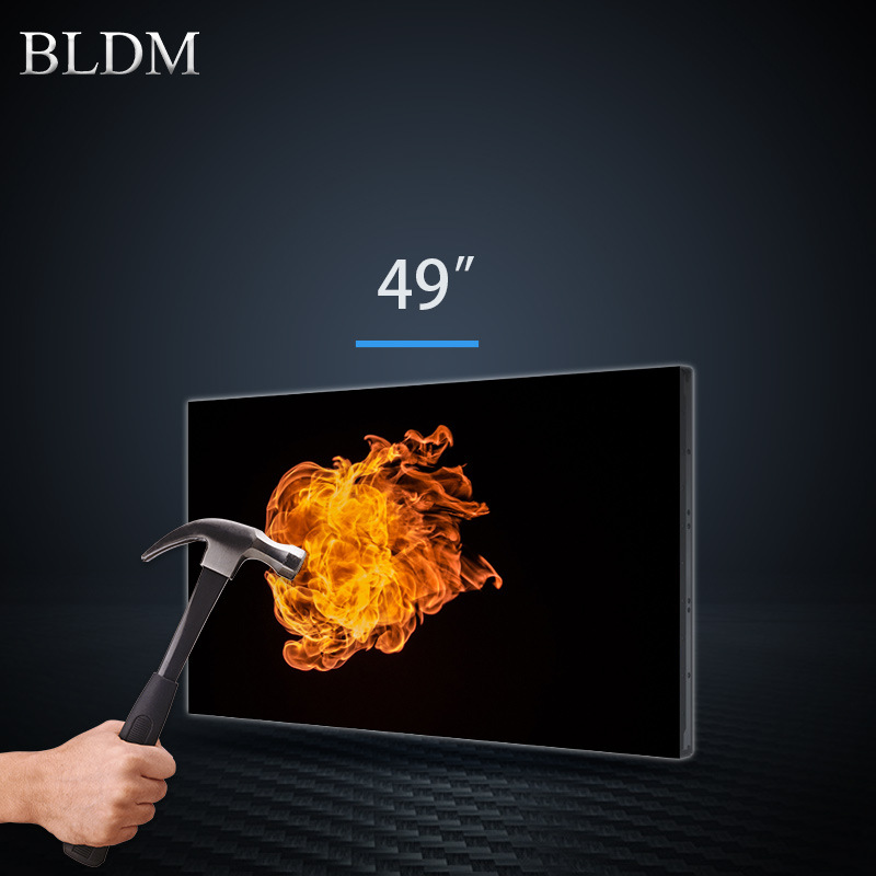 厂家直销BLDM正品现货49英寸8mm防爆拼接屏酒吧餐厅酒店lcd电视墙|ms