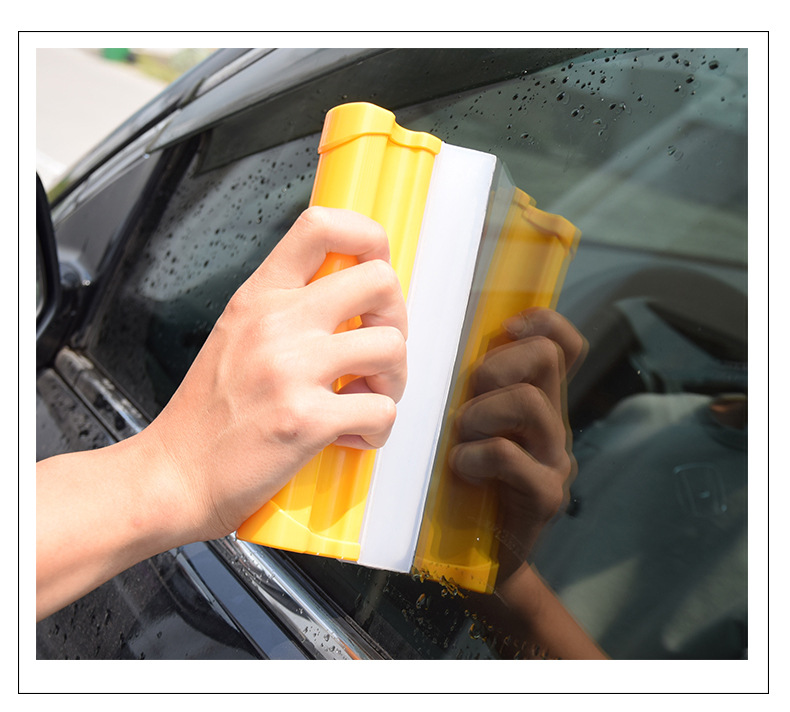 New double-row silicone wiper for cars, silicone water wiper for car Windows, 20cm window wiper, factory direct sales detail image 5