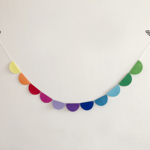 ins decoration Nordic style colorful triangle love circle felt pull pattern children's room children's clothing store wall decoration wall decoration