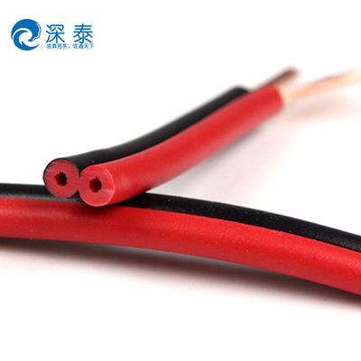 厂家批发 红黑电子线RVB 2X6两芯平行线 环保PVC塑料护套家装电线