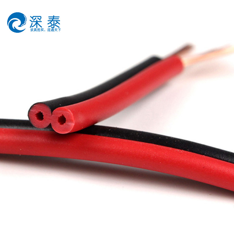 厂家批发 红黑电子线RVB 2X6两芯平行线 环保PVC塑料护套家装电线