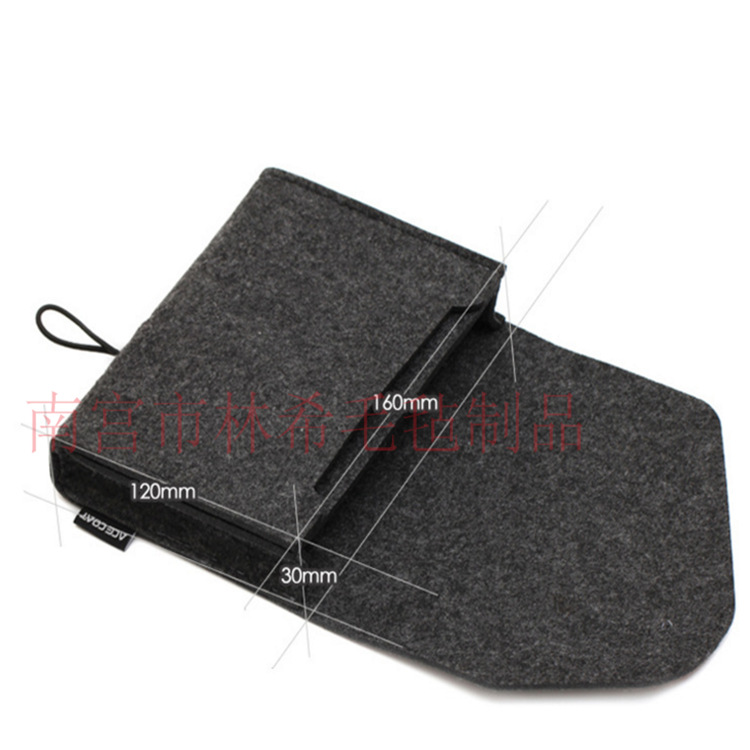 厂家直供毛毡电脑配件整理包充电器电源适配器鼠标收纳包加印LOGO