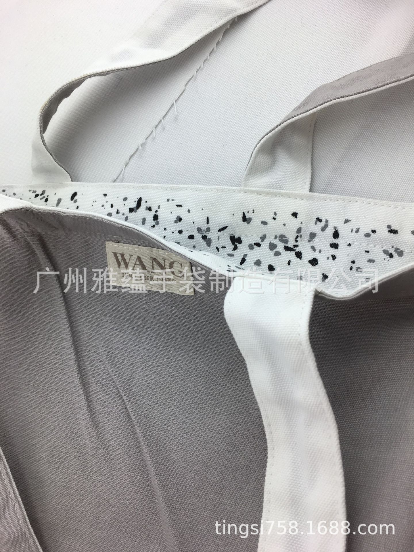 供应双层棉帆布袋 双面用购物袋 16安手提购物袋 漂白帆布袋