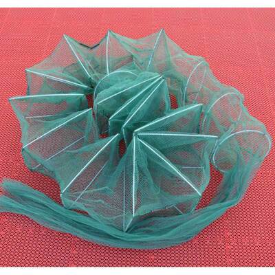 鸿运渔网捕鱼网厂家直销批发5米抓泥鳅黄鳝i自动龙虾网折叠虾网