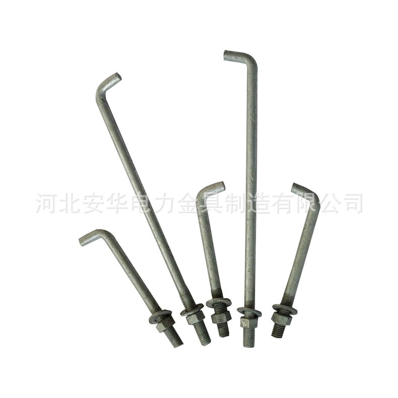 国标电力地脚螺栓7字型预埋件路灯高强度钢结构焊接预埋厂家批发