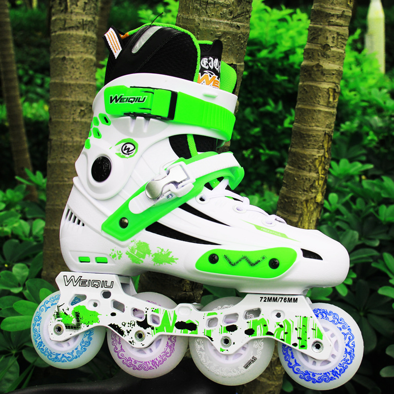 8-Wheel Full Flash Inline Skates, Skates for Men and Women, Adult Speed Skating Roller Skates, Anti-Slip Bearings
