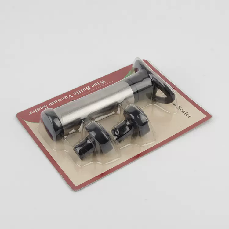 不锈钢真空抽气筒 抽气泵 抽真空酒塞一泵二塞 红酒抽气泵批发