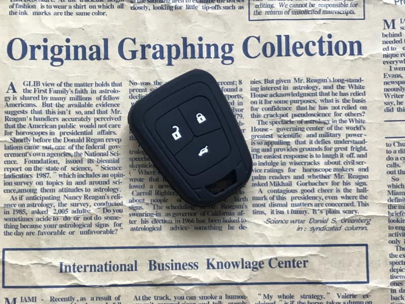 Suitable for Chevrolet Aveo Cruze Silicone Key Case Straight Type Special Car Remote Control Protective Cover Buckle